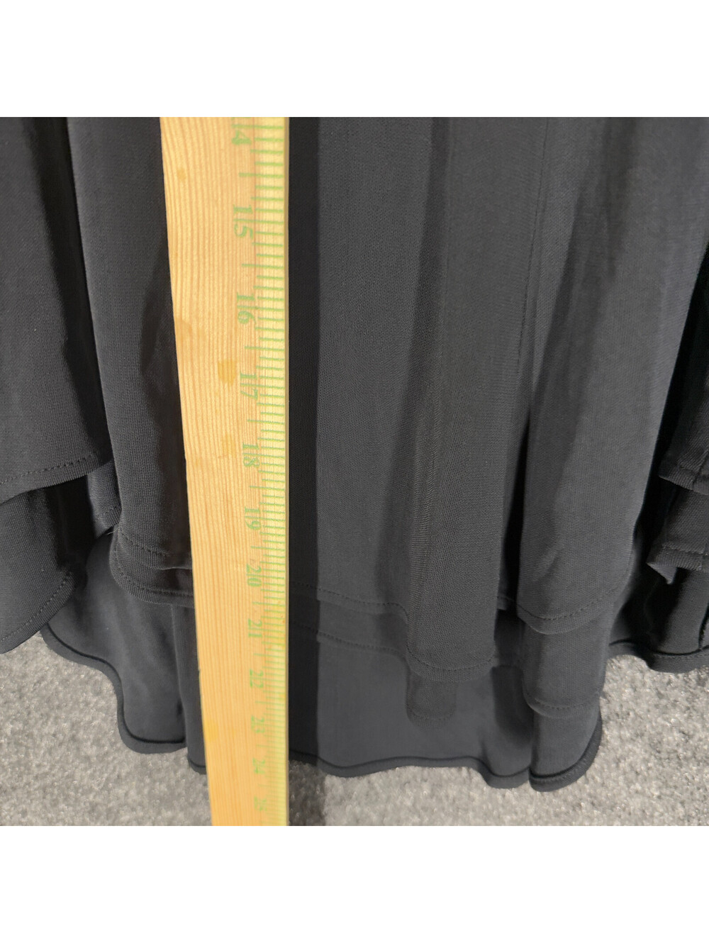 Express Skirt Women M Medium Black A-Line Pull On Mid Rise Stretch Rayon Casual - Picture 6 of 8